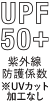 紫外線防止指数50 ※UVカット加工なし