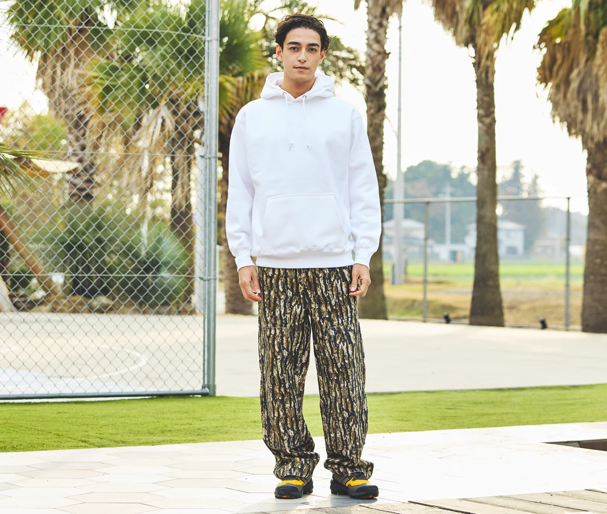 身長183cm XLサイズ 001.ホワイト 着用