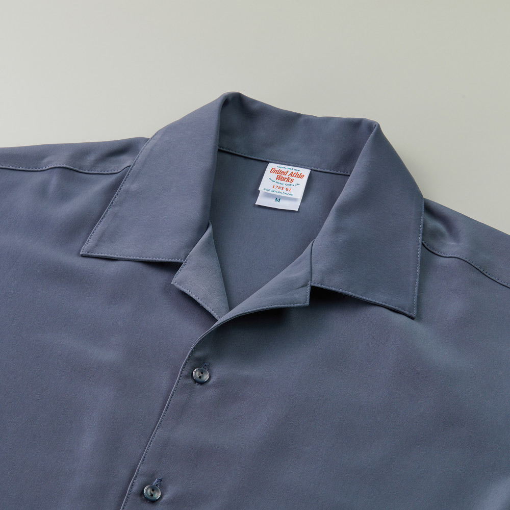 オープンカラーシャツ（半袖）　グレー系　サイズ3　 ダイタイ　男女兼用　匿名配送Simoon_ファッション一覧