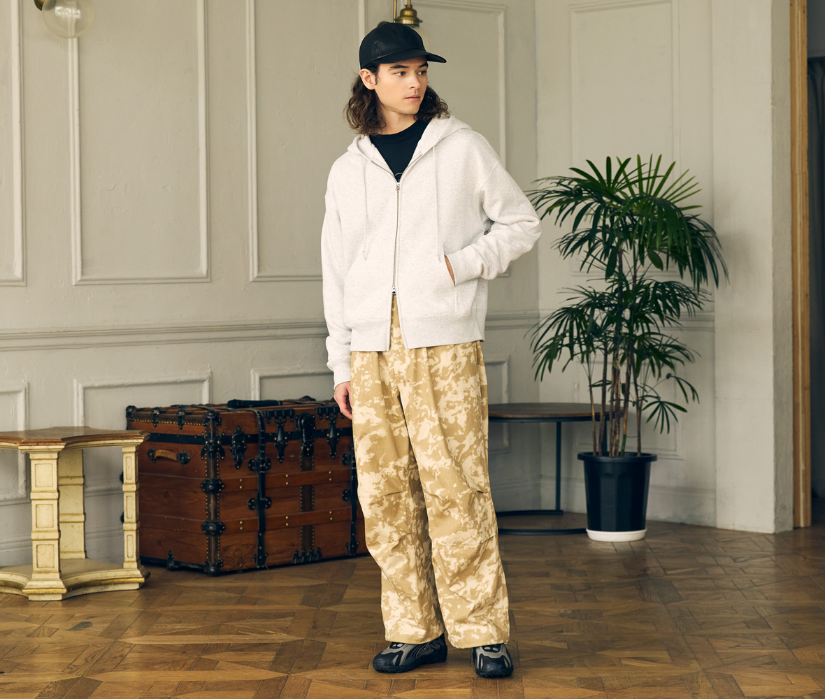 身長175cm Mサイズ 005.アッシュ 着用