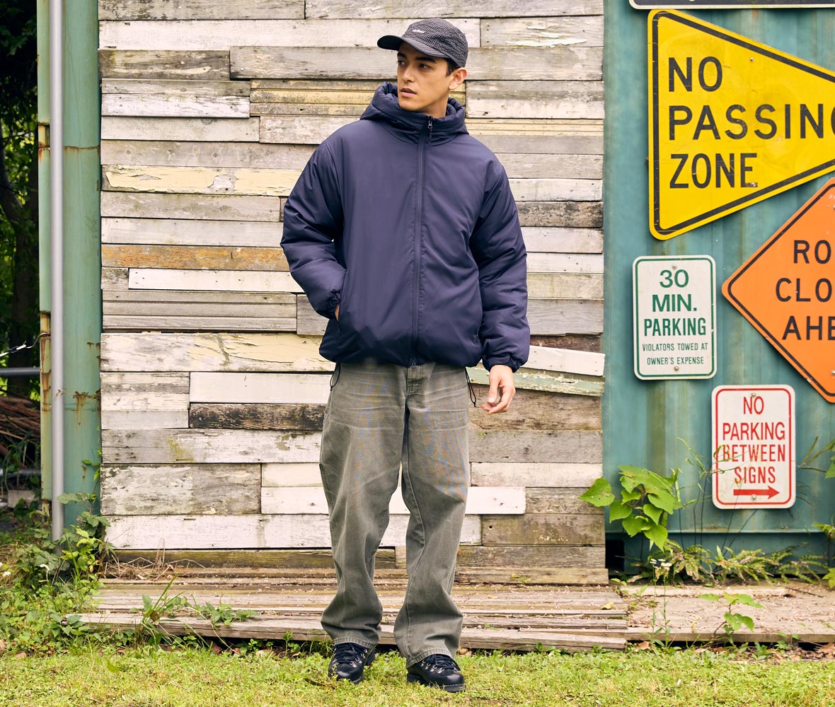 身長183cm XLサイズ 086.ネイビー 着用