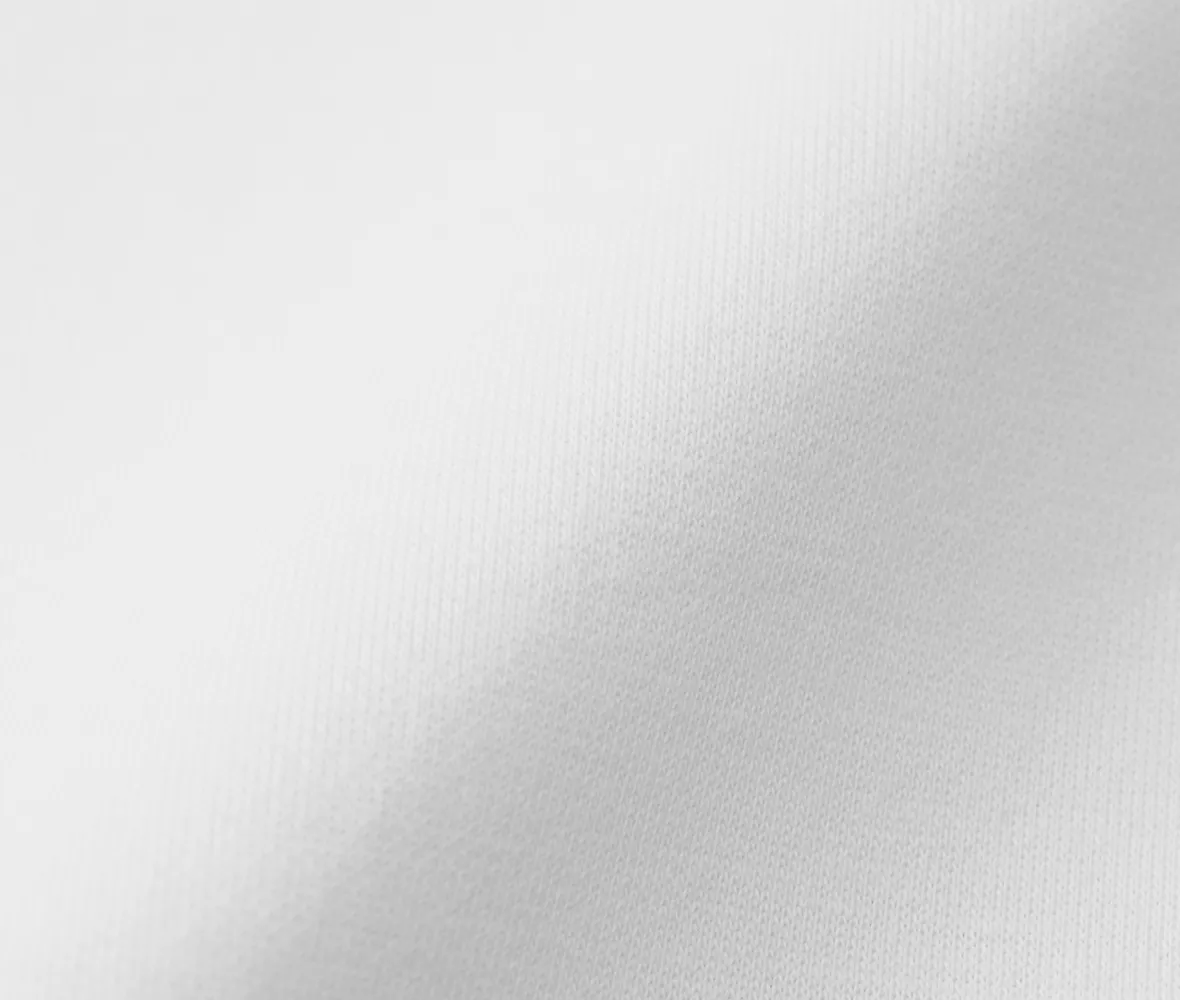 表地は天竺のダブルフェイス編みのため、ナチュラルな風合いを実現