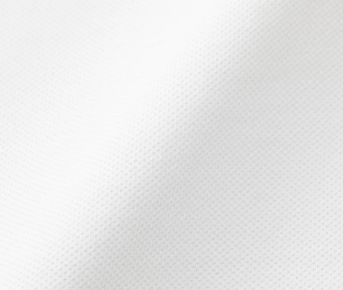 コンパクトコーマ糸を使用した、上質で毛羽立ちの少ない鹿の子生地