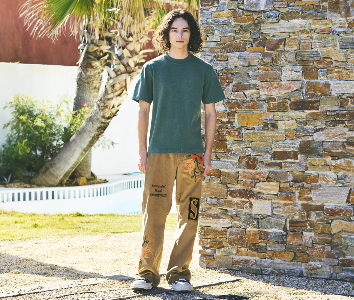 身長175cm Sサイズ 964.フェードグリーン 着用