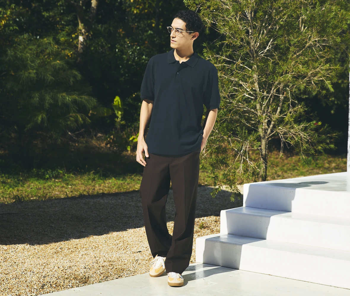 身長183cm XLサイズ 002.ブラック 着用