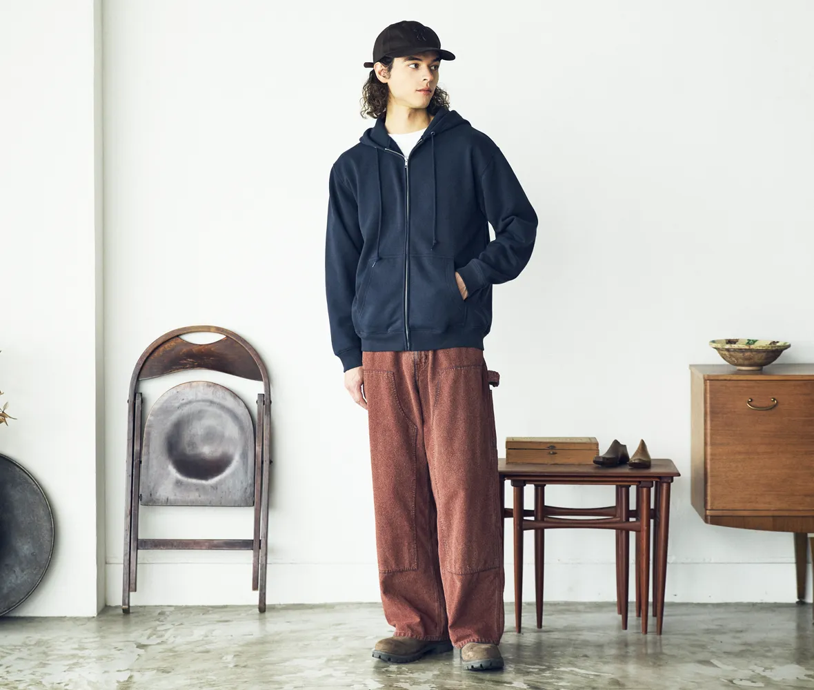 身長175cm Mサイズ 086.ネイビー 着用