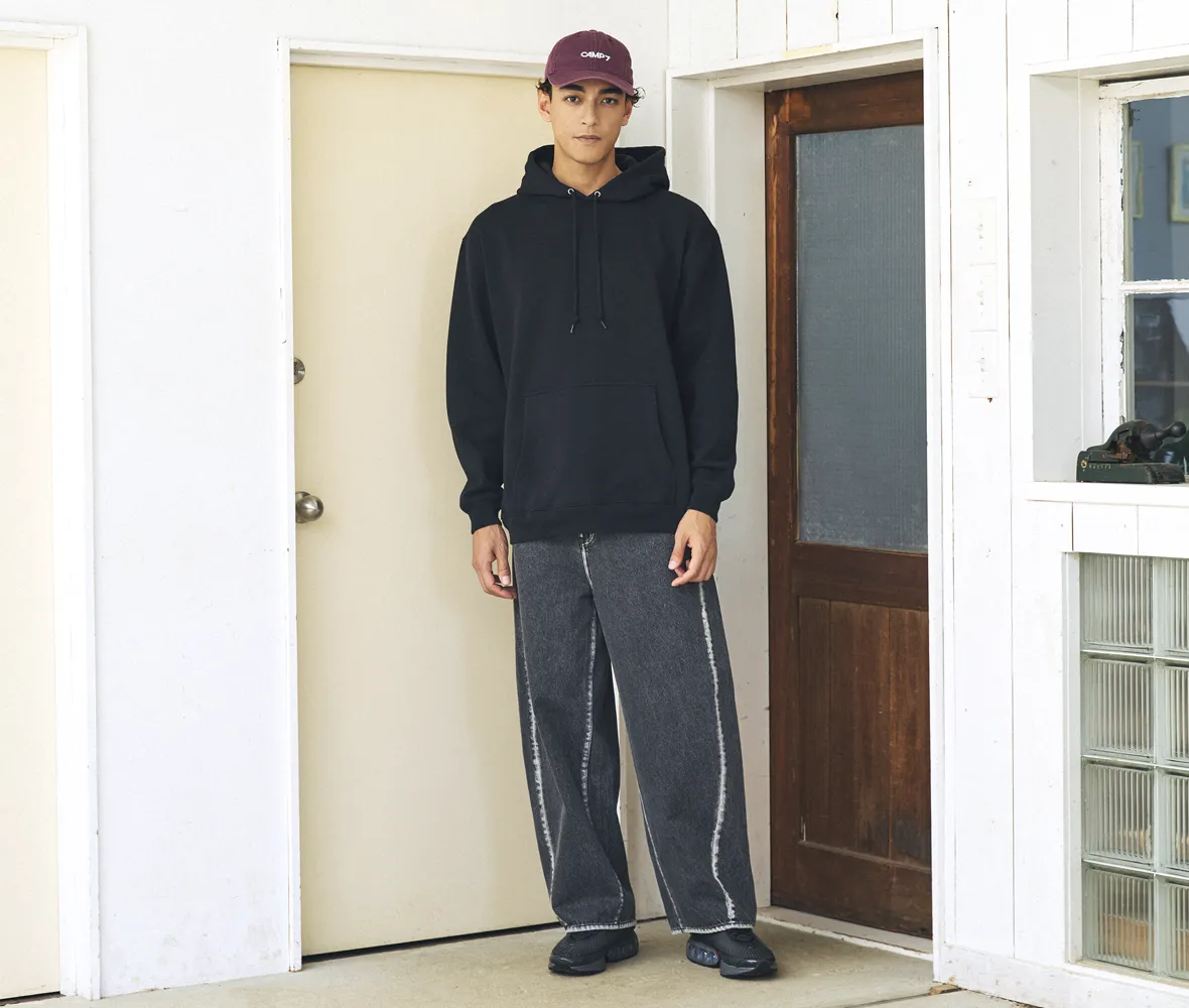 身長183cm XLサイズ 002.ブラック 着用