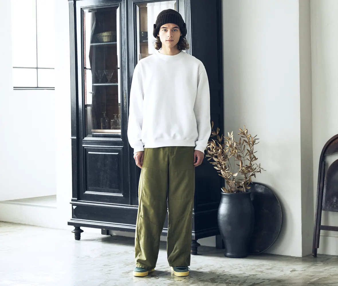 身長175cm Mサイズ 001.ホワイト 着用