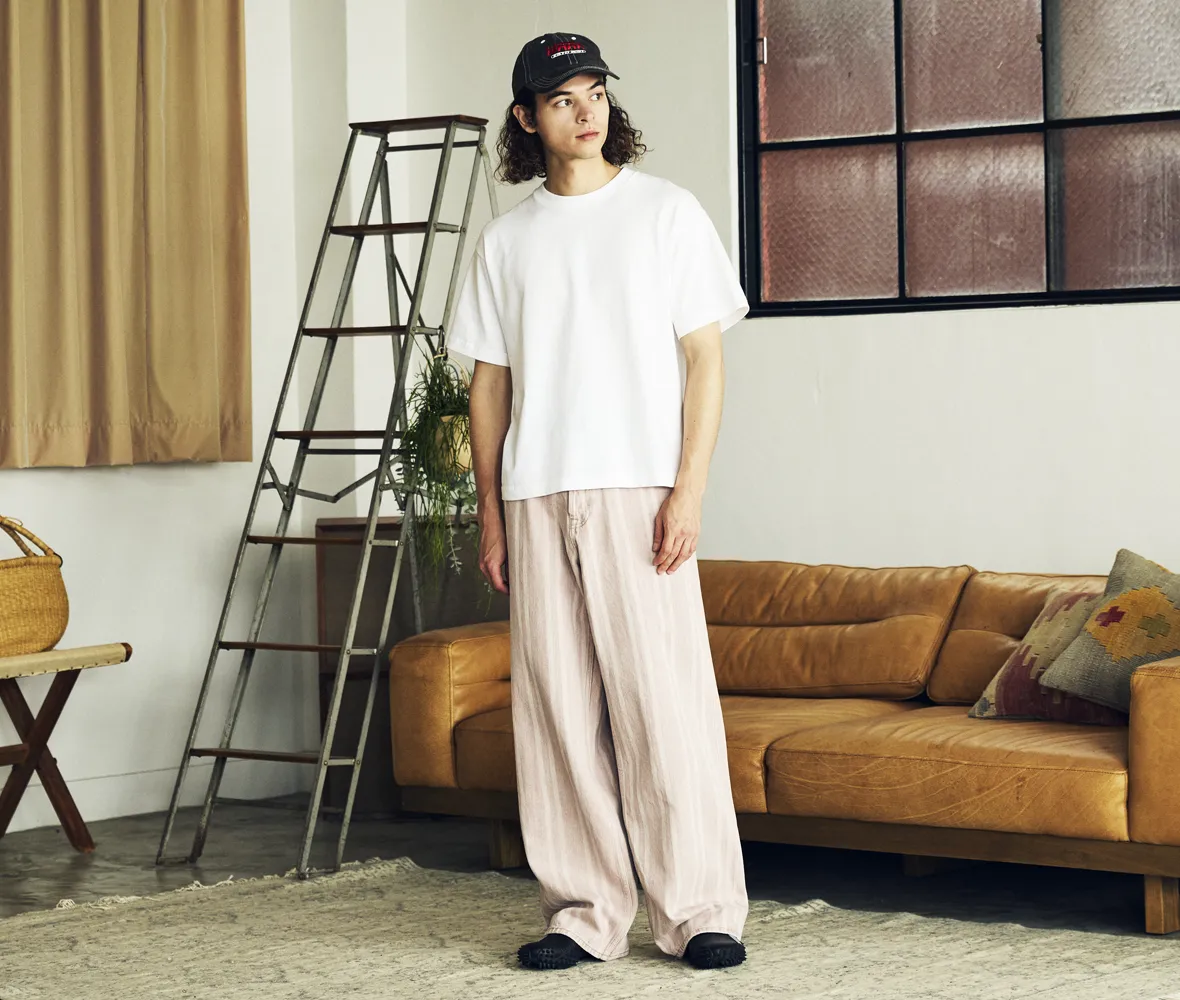 身長175cm Mサイズ 001.ホワイト 着用